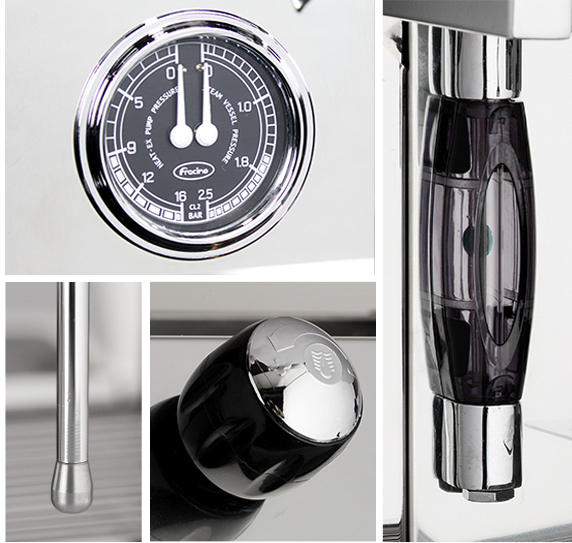 FRACINO COMMERCIAL. CONTEMPO DUAL FUEL. CAFETERA SEMI-AUTOMATICA (GAS Y LUZ). 1 GRUPO. 