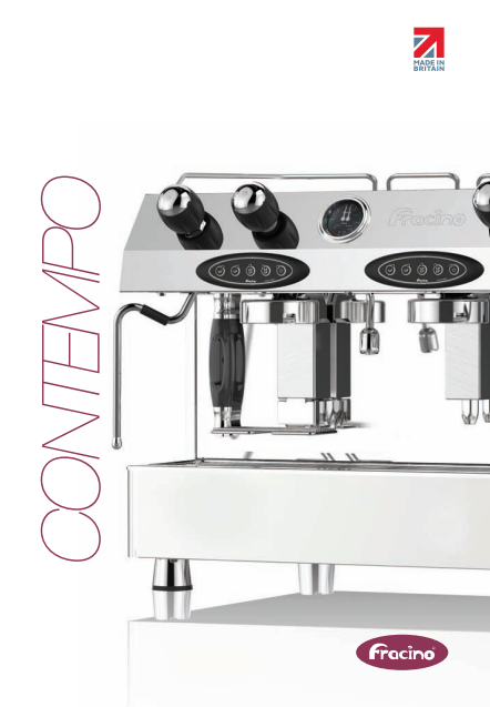 [CON2E] FRACINO PROFESIONAL. CAFETERA DE ESPRESSO. CONTEMPO 2 GRUPOS AUTOMÁTICA. ELECTRICA 220 ~ VAC.