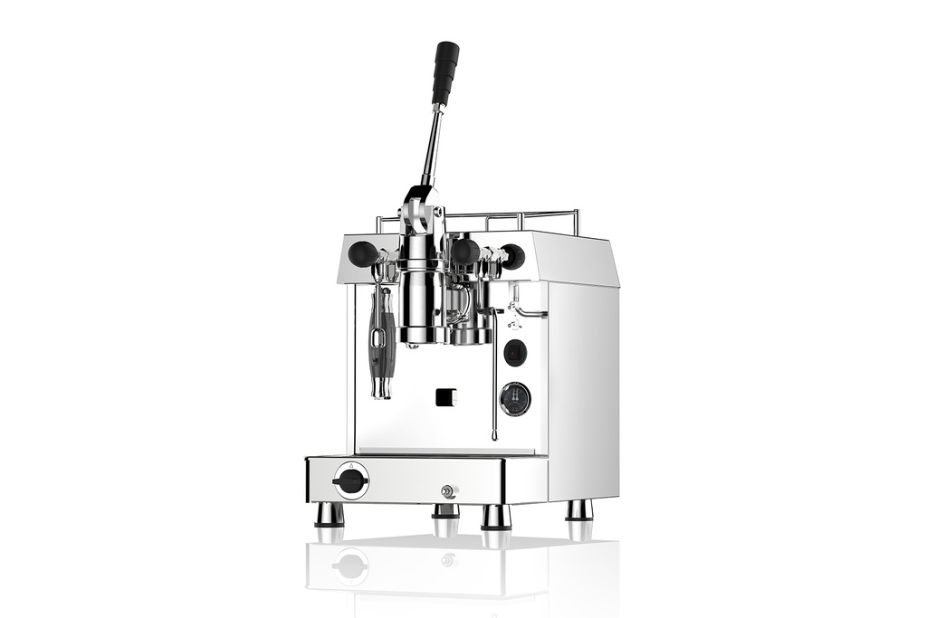 FRACINO COMERCIAL. CAFETERA RETRO. 1 GRUPO CON PALANCA. DUAL FUEL (GAS Y LUZ).