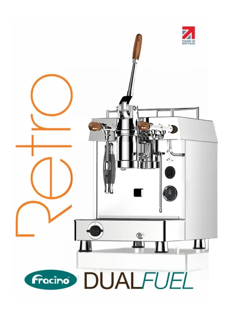 [FCL1-LPG-DELUXE] FRACINO PROFESIONAL. CAFETERA ESPRESSO. RETRO DELUXE CON PALANCA. 1 GRUPO SEMIAUTOMATICA. DUAL FUEL (GAS Y ELECTRICA 110~V)
