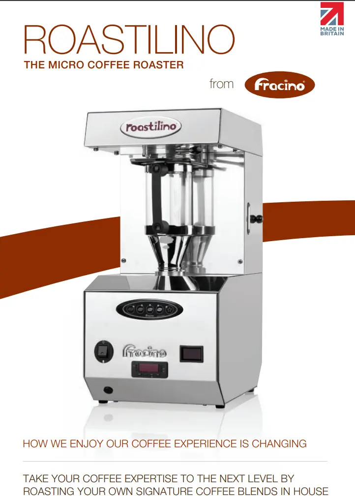 FRACINO PROFESIONAL. ROASTILINO 225g TOSTADOR ELECTRICO DE MICROLOTES (2.6kw 240v)