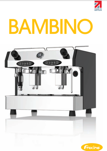 [BAM2E-3V-IVORI] FRACINO COMERCIAL. BAMBINO LUXURY. CAFETERA ELECTRONICA 2 GRUPOS.