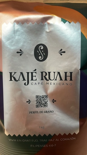 KAJE RUAH. PUEBLA TUESTE MEDIO. BOLSA 1KG EN GRANO.